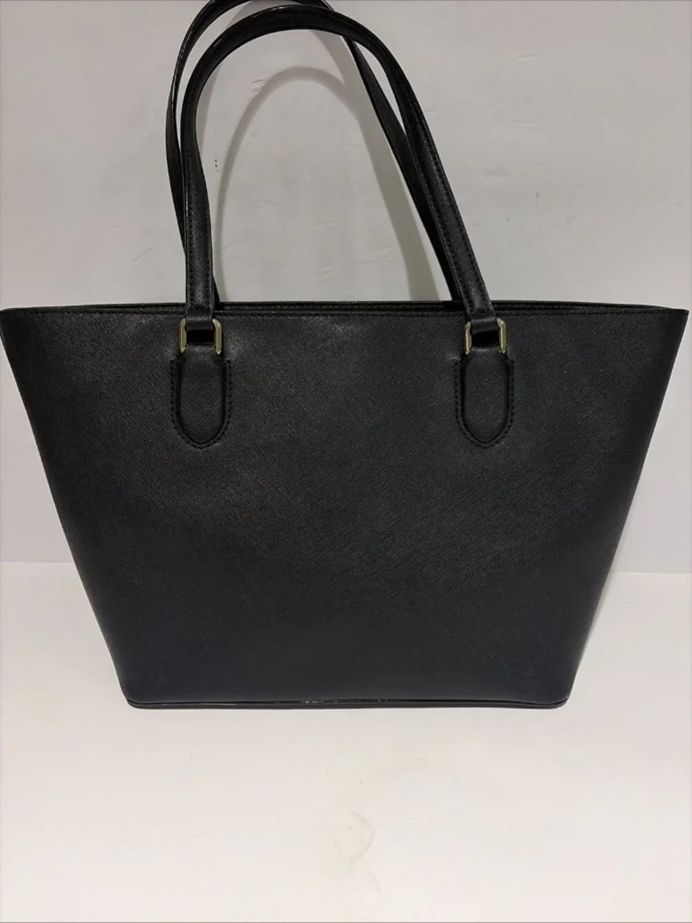 Kate Spade Laurel Way Medium Dally Saffiano Leather Tote Shoulder Bag Black EUC